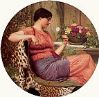 John William Godward Famous Paintings - The Time of Roses